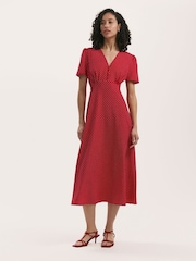 Finery Red Nieve Dress - Image 1 of 5