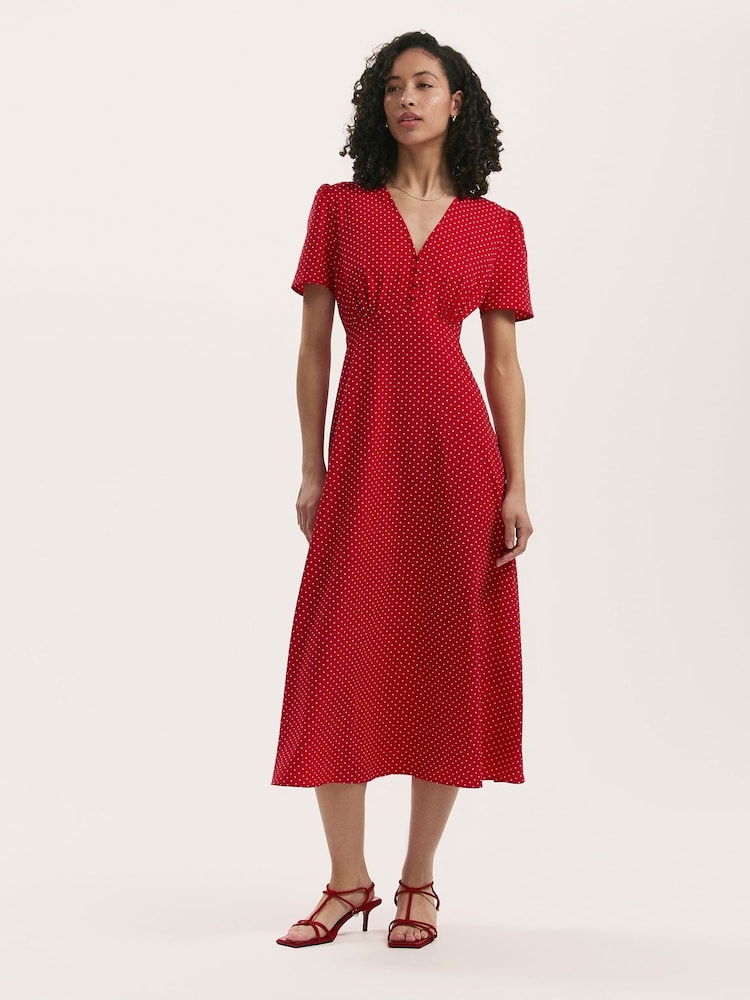 Finery Red Nieve Dress - Image 1 of 5