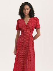 Finery Red Nieve Dress - Image 2 of 5