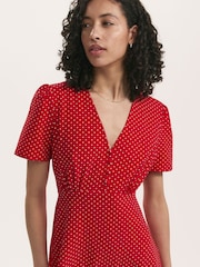 Finery Red Nieve Dress - Image 3 of 5
