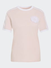 adidas Originals Pink Lace Branding T-Shirt - Image 6 of 6