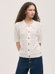 Finery Cream Marlowe Cardigan - Image 2 of 5