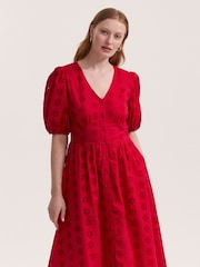 Finery Red Una Dress - Image 4 of 5
