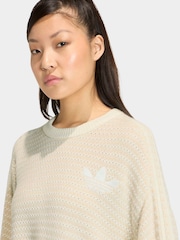 adidas originals Cream Holiday Pack Knit Sweatshirt - Image 4 of 6