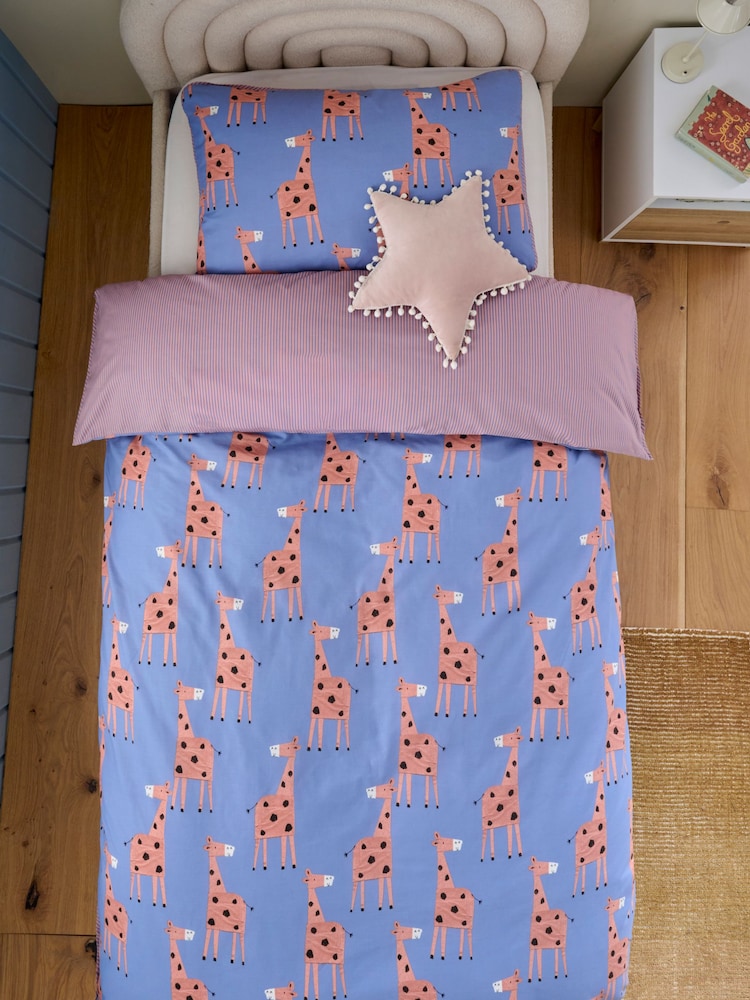 Stampy Giraffe Duvet Cover and Pillowcase Set - Image 2 of 6
