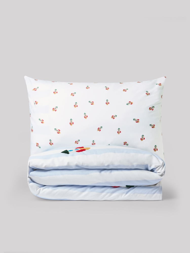 Tufted Rocket Duvet Cover and Pillowcase Set - Image 2 of 3