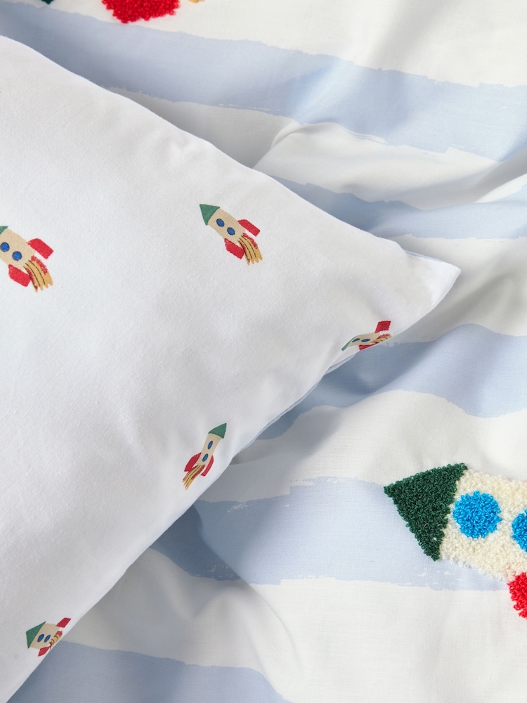 Tufted Rocket Duvet Cover and Pillowcase Set - Image 3 of 3
