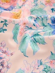 粉紅花朵 - 扇貝邊泳裝（3-16歲） - 圖片 8，共 8