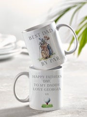 Personalised Happy Fathers Day Mug & Coaster Set by Loveabode - Image 2 of 4