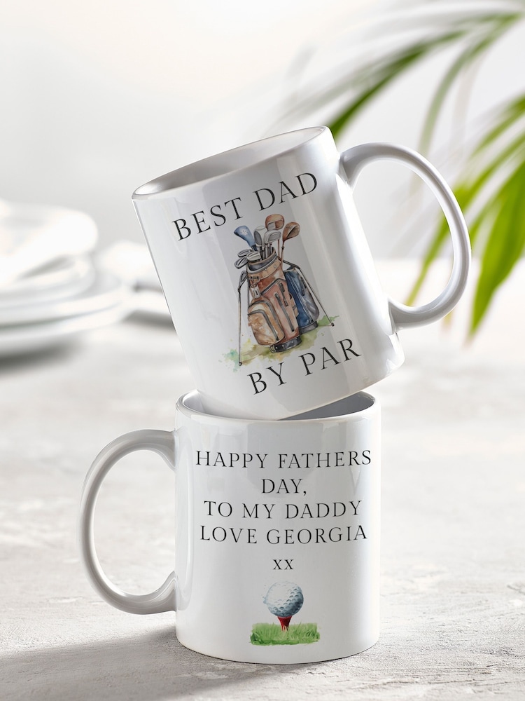 Personalised Happy Fathers Day Mug & Coaster Set by Loveabode - Image 2 of 4