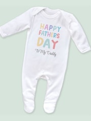 Little Years Personalised Happy Fathers Day Sleepsuit - Image 3 of 4