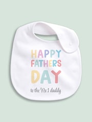 Little Years Personalised Happy Fathers Day Bib - Image 2 of 4