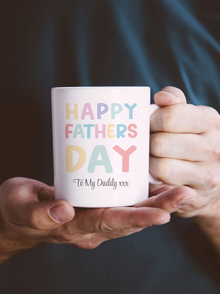 Personalised "Happy Father's Day" Mug and Coaster Set by Loveabode - Image 2 of 4 Personalised "Happy Father's Day" Mug and Coaster Set by Loveabode - Image 2 of 4