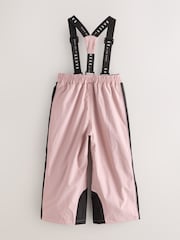 Baker by Ted Baker Pink Waterproof Logo-Tape Padded Ski Salopettes Trousers - Imagen 11 de 15