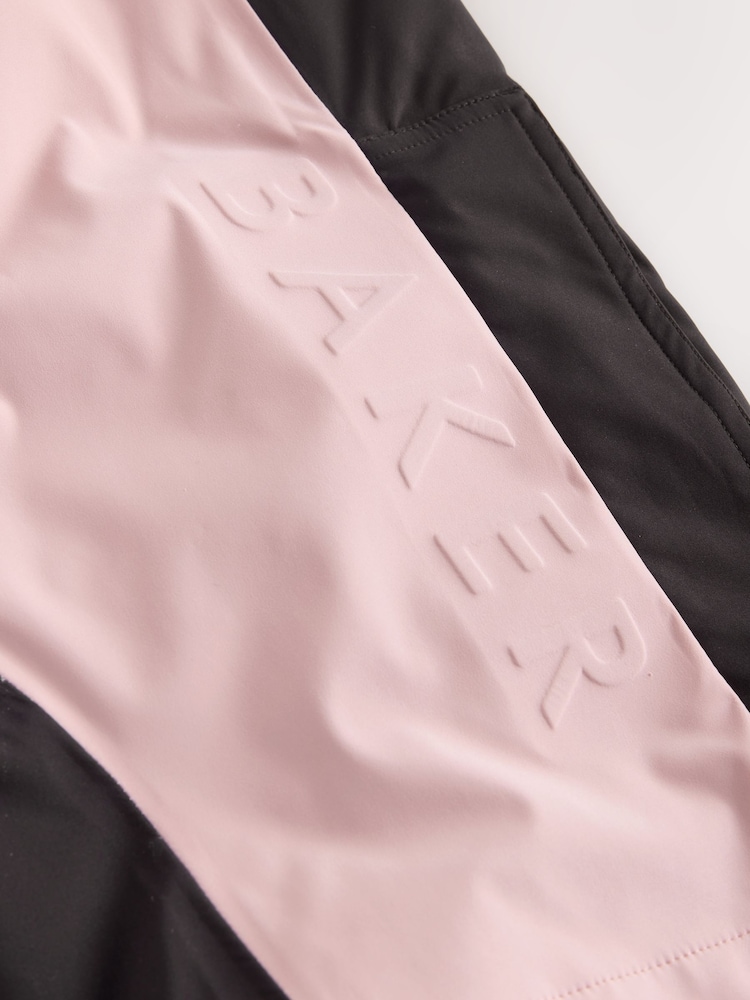 Baker by Ted Baker Pink Waterproof Logo-Tape Padded Ski Salopettes Trousers - Imagen 15 de 15