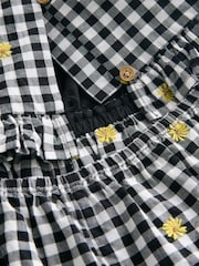 Black and White Gingham Button Through Playsuit (3-16yrs) - Image 7 of 7