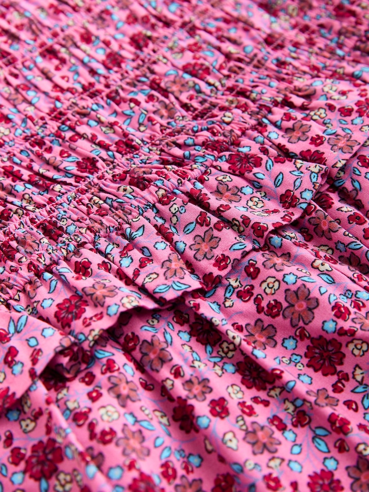 Pink Floral Shirred Jumpsuit (3-16yrs) - Image 6 of 6