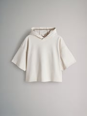 The Set Soft Touch Ribbed Sweat Hoodie And Shorts Set - صورة 5 من 6