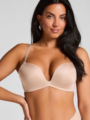 Hunkemoller Plunge Padded Underwired Brown Bra - Image 1 of 7