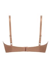 Hunkemoller Plunge Padded Underwired Brown Bra - Image 7 of 7