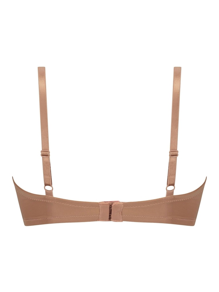 Hunkemoller Plunge Padded Underwired Brown Bra - Image 7 of 7