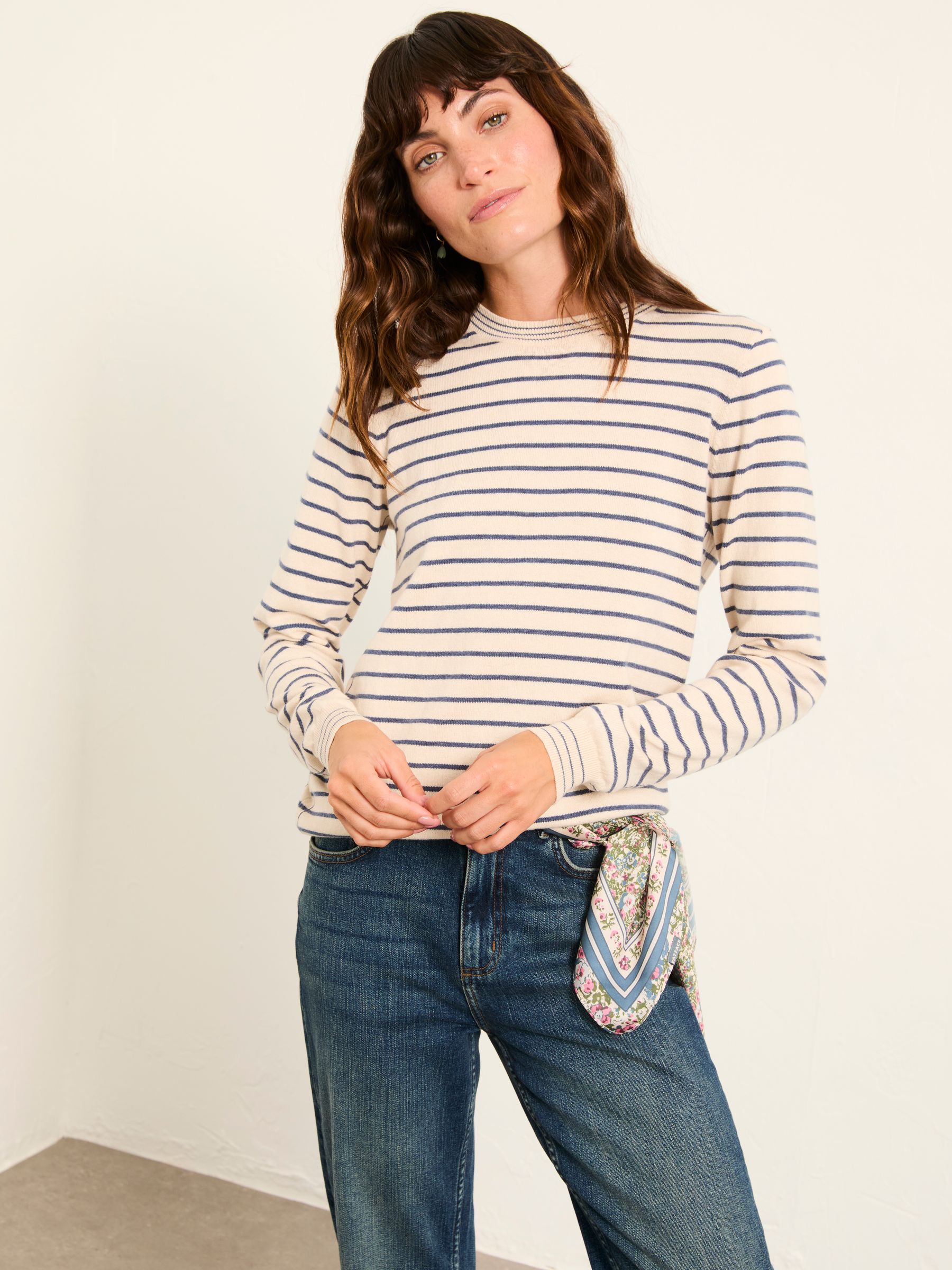 Pull Garçon Fatface Rayé Multicolore - 3-4 Ans, Laine Et Polyester, Excellent état