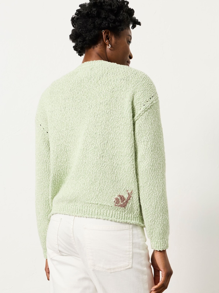 FatFace Green Frog Knitted Jumper - Image 2 of 7