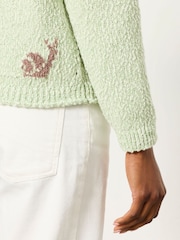 FatFace Green Frog Knitted Jumper - Image 3 of 7