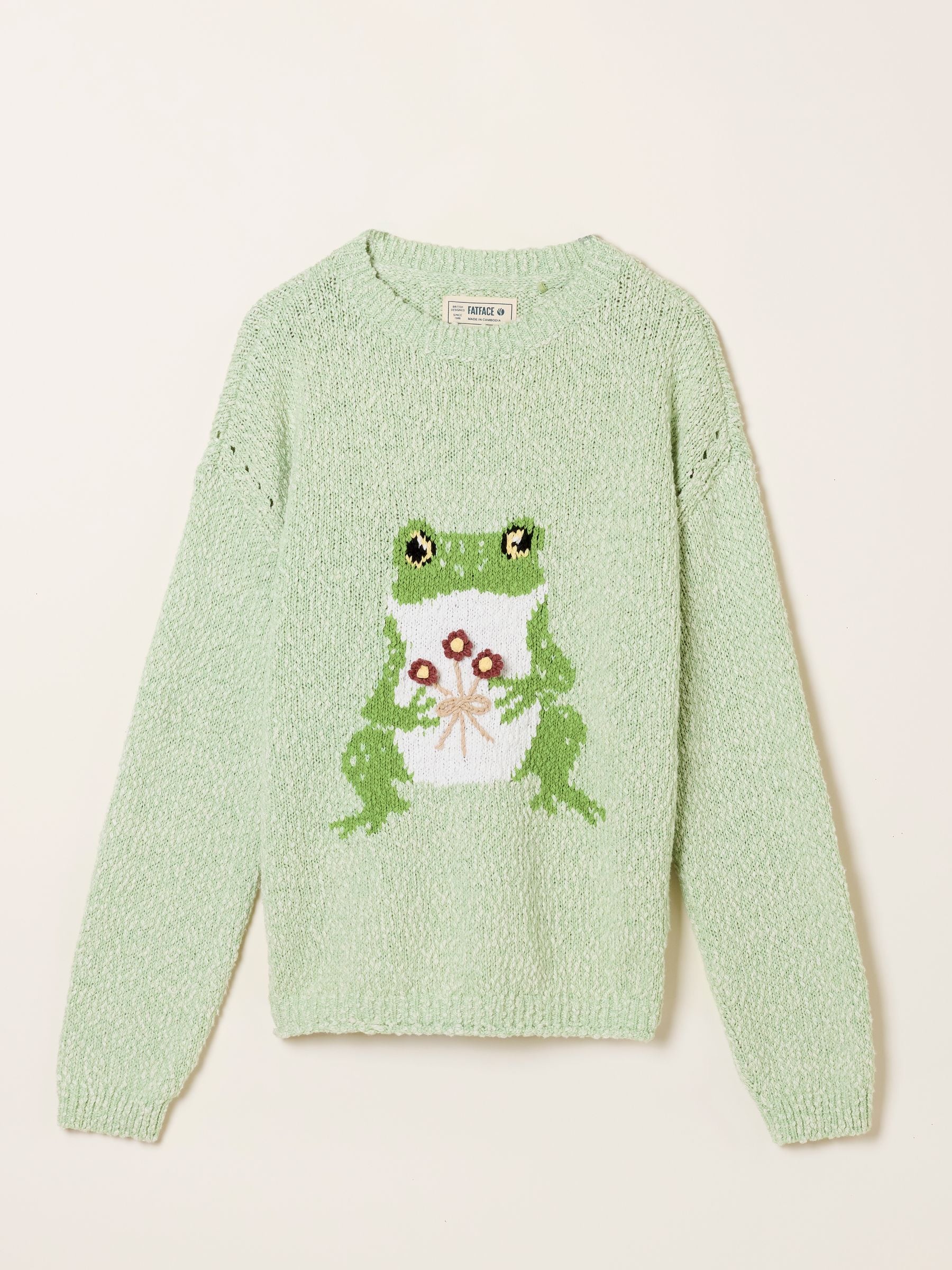Buy FatFace Green Frog Knitted Jumper from Next USA