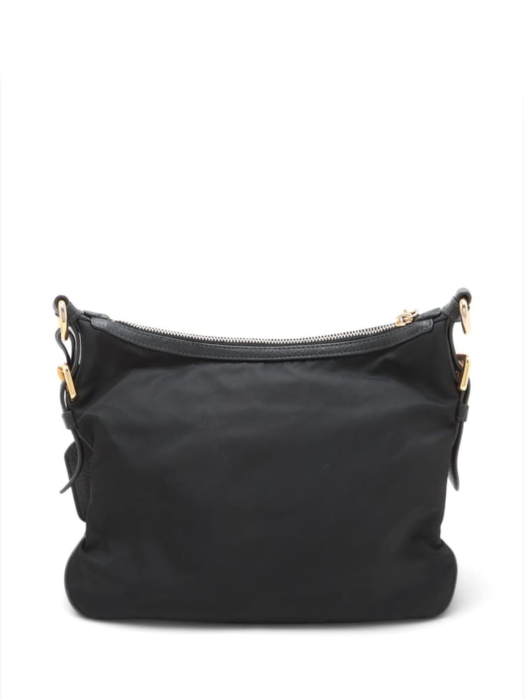 Prada Black Tessuto Nylon And Leather 2 Way Bag - Image 2 of 10