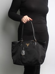 Prada Black Tessuto Nylon Tote Bag - Image 9 of 9