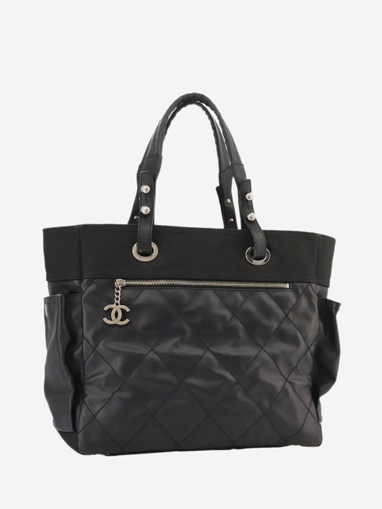 Chanel Black 2009 Paris Biarritz GM Tote Bag - Image 2 of 9