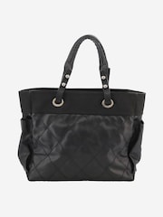 Chanel Black 2009 Paris Biarritz GM Tote Bag - Image 3 of 9