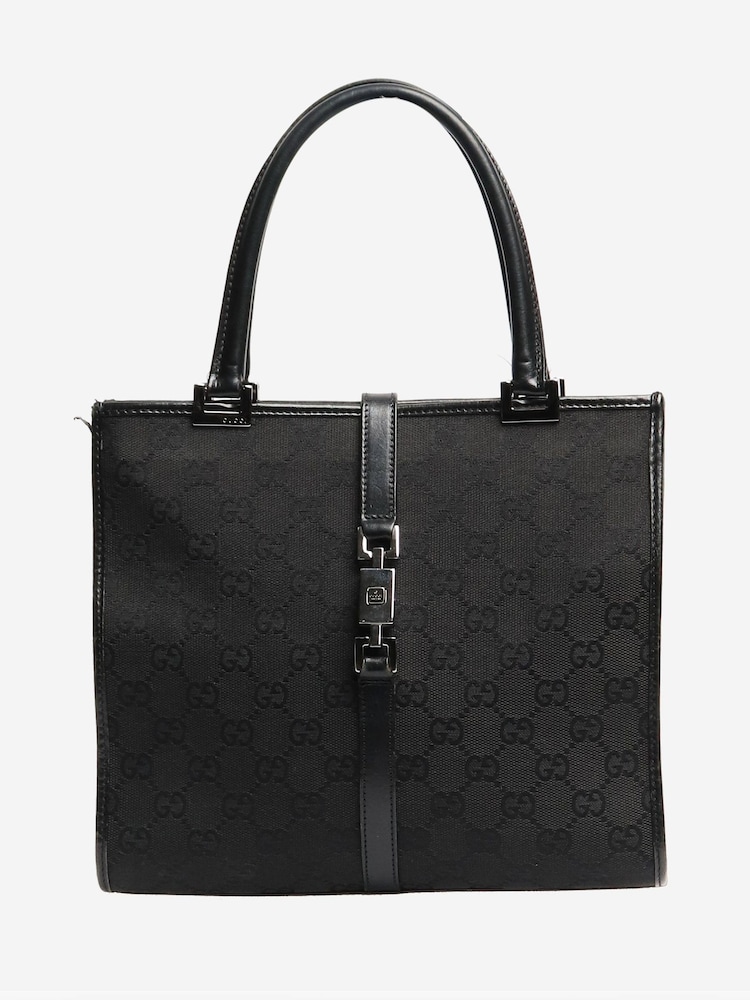 Gucci Black Jackie Gg Canvas Shoulder Bag - Image 1 of 1