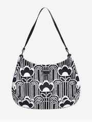 Prada Black Cleo Jacquard Shoulder Bag - Image 1 of 7