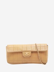 Chanel Brown Vintage 2000 Chocolate Bar Lambskin Chain Shoulder Bag - Image 1 of 1