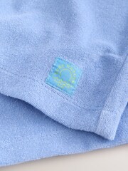 Blue Towelling Zip Hoodie And Shorts Set (3-16yrs) - Image 10 of 10