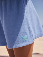 Blue Towelling Zip Hoodie And Shorts Set (3-16yrs) - Image 4 of 10