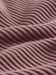 The Set Ribbed Hoodie And Wide Leg Jogger Set Pink - Image 4 of 5