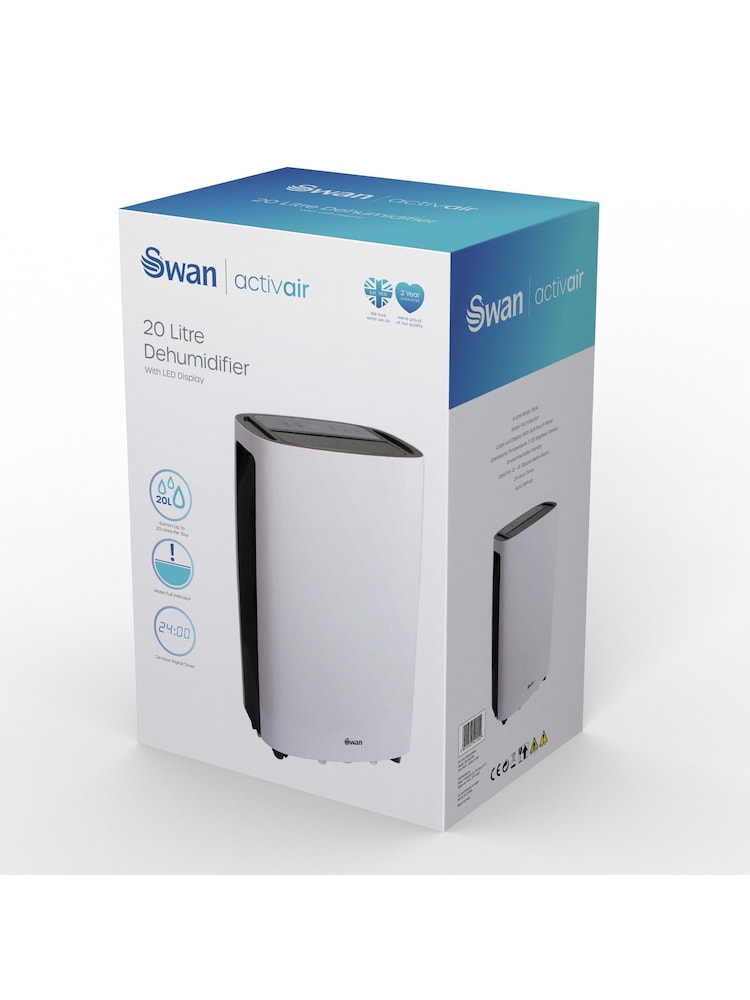 Swan White 20 Litre Dehumidifier - Image 7 of 7 Swan White 20 Litre Dehumidifier - Image 7 of 7