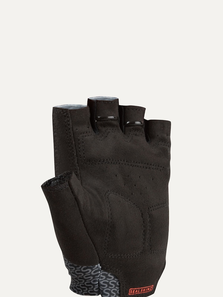 Sealskinz Dunston Single Layer Fingerless Black Cycling Gloves with Foam Padding - Image 3 of 3