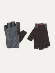 Sealskinz Dunston Single Layer Fingerless Black Cycling Gloves with Foam Padding - Image 1 of 3