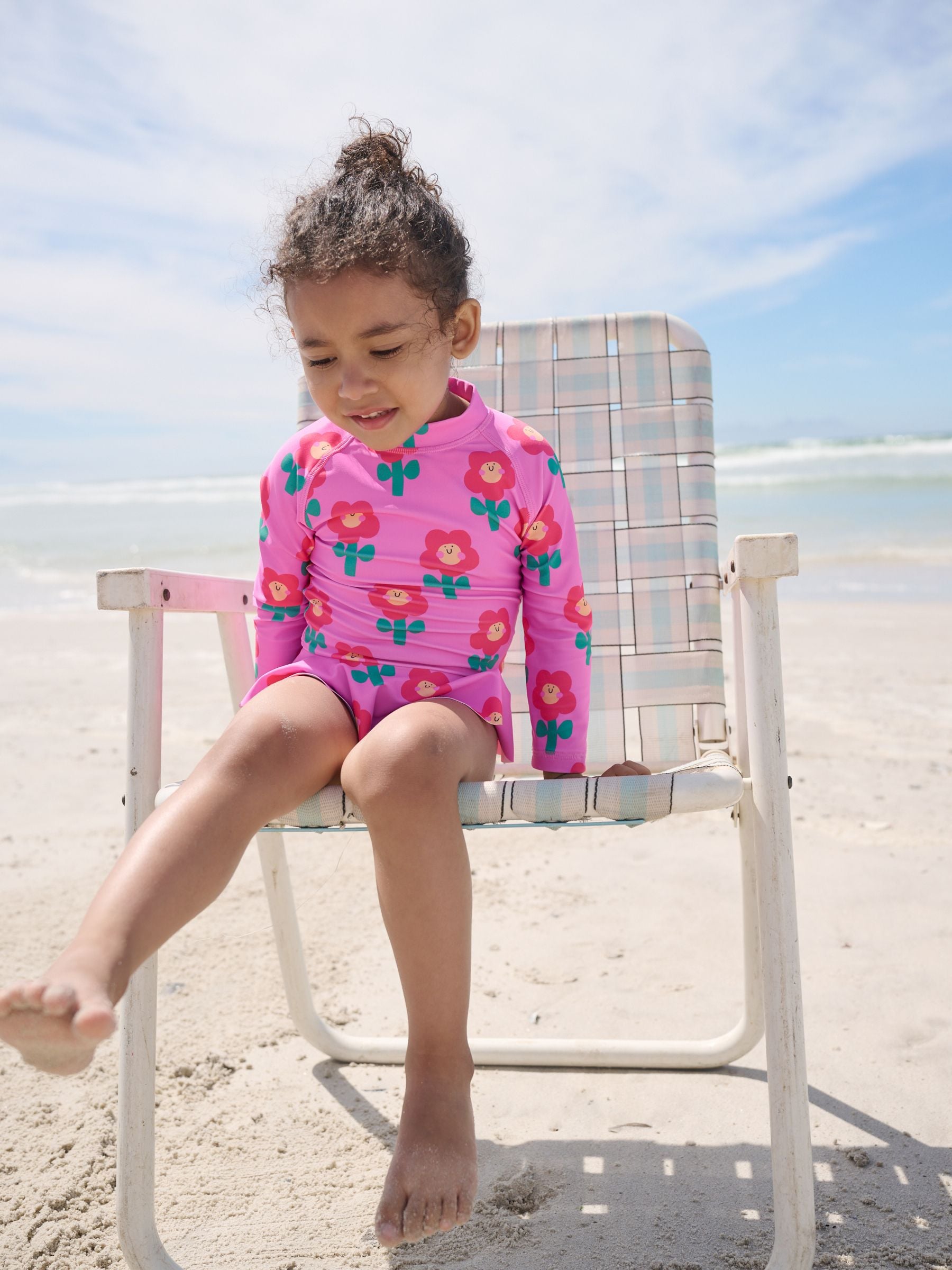 Buy Pink Stampy Floral Sunsafe Swim Set (3mths-7yrs) from Next USA