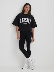 4th & Reckless Black Oversized 1990 Graphic Print Boxy Benley Sweatshirt - Image 2 of 4