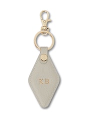 Personalised Pebble Leather Diamond Keyring by Koko Blossom by Koko Blossom - Image 3 of 4