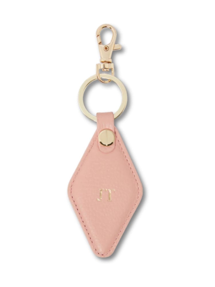 Personalised Pebble Leather Diamond Keyring by Koko Blossom by Koko Blossom - Image 4 of 4 Personalised Pebble Leather Diamond Keyring by Koko Blossom by Koko Blossom - Image 4 of 4
