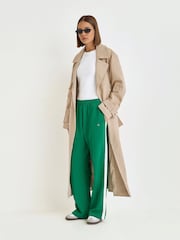 4th & Reckless Green Wide Leg Branded Fergie Joggers - Image 3 of 4