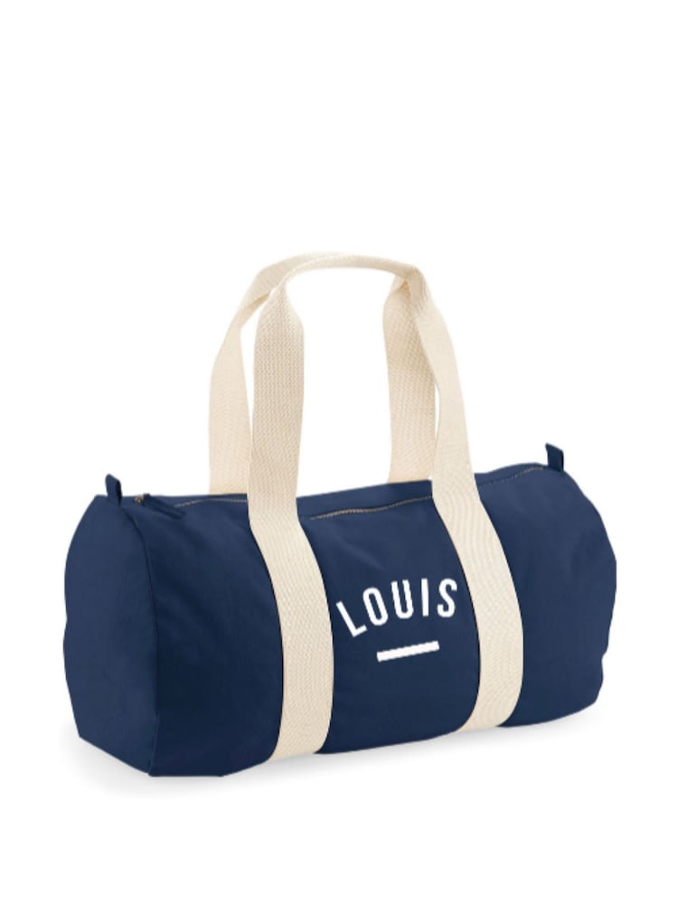 Personalised Navy Name Holdall by Koko Blossom - Image 1 of 2