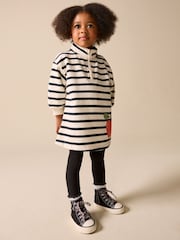 Monochrome Quarter Zip Sweat Dress (3mths-7yrs) - Image 1 of 9