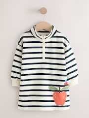 Monochrome Quarter Zip Sweat Dress (3mths-7yrs) - Image 5 of 9